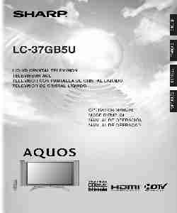 Sharp Flat Panel Television LC 37GB5U-page_pdf